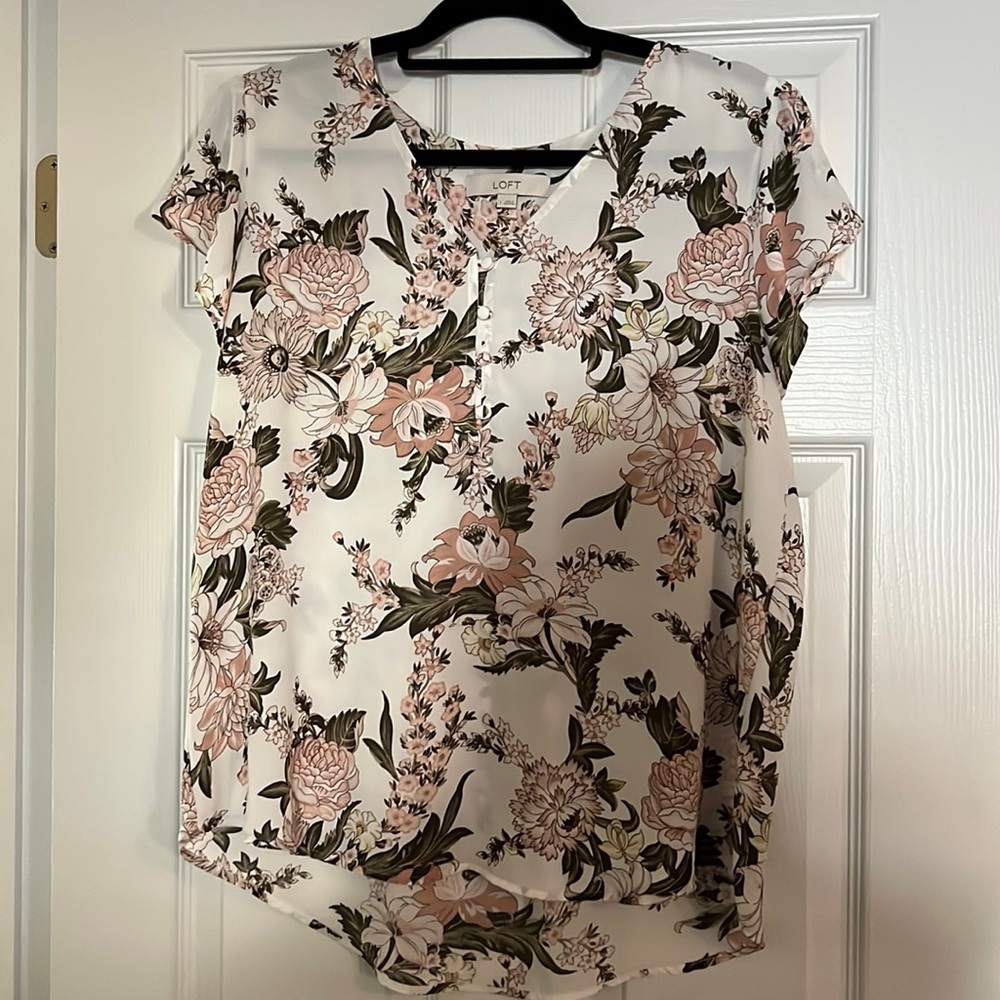 White Flower Blouse